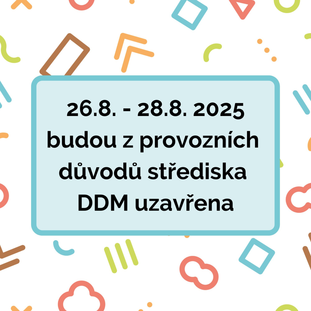 Uzavření středisek DDM Sluníčko.
