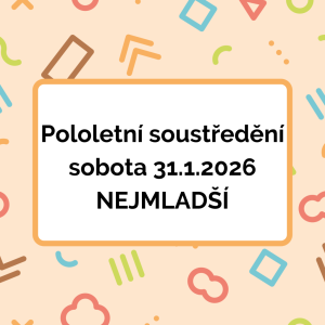 Pololetní aerobikové soustředění nejmladší-sobota 31.1.2026