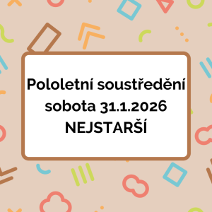 Pololetní aerobikové soustředění nejstarší - sobota 31.1.